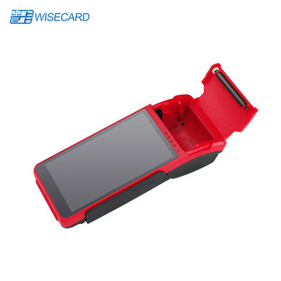 फिंगरप्रिंट रीडर के साथ EMV PCI 4G Android मोबाइल POS मशीन