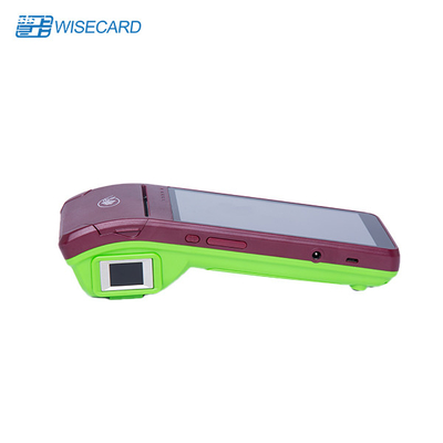 EDGE GPRS 1GB LPDDR3 वायरलेस पीओएस टर्मिनल Msr आरएफआईडी हैंडहेल्ड पॉज़ टर्मिनल