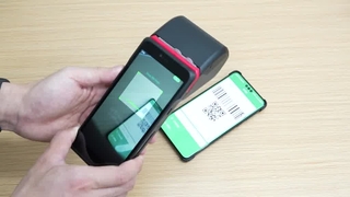 वाइजकार्ड T80N पीओएस मशीन सुरक्षित भुगतान संचालन प्रदर्शन